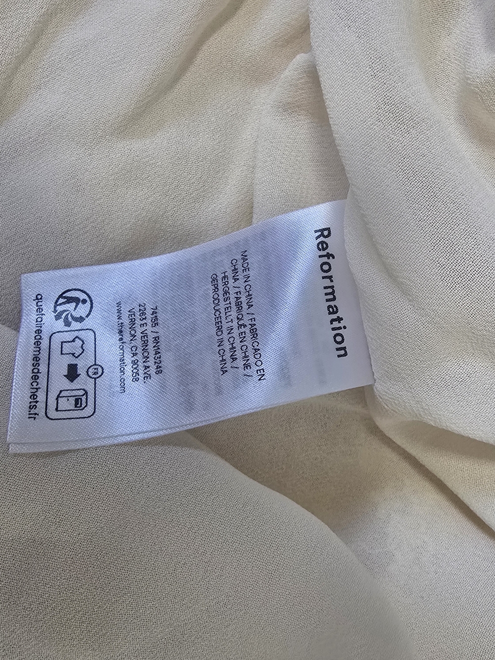 NWT Reformation Maevie Lace Inset Tiered Skirt Size 10 - Picture 7 of 7